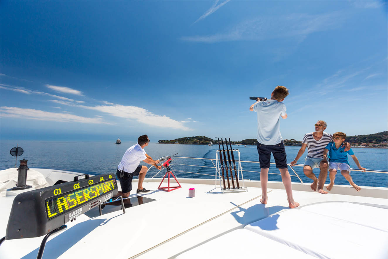 Mischief Super Yacht - Book Your Voyage Aboard Mischief and Make Use of the Jet Boots, Jet Skies, Tenders, Water Skis, Wakeboards, Paddle Boards, Pontoons, Snorkelling Equipment and Fishing Equipment