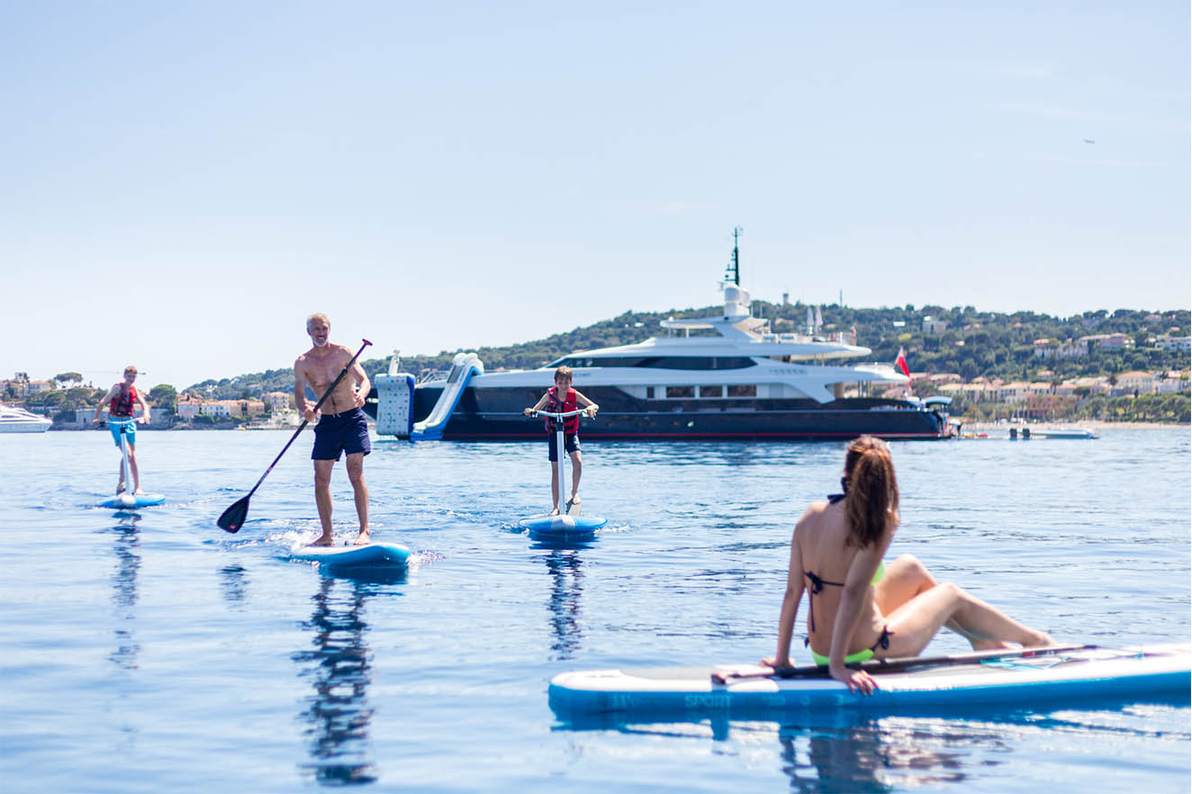 Mischief Super Yacht - Book Your Voyage Aboard Mischief and Make Use of the Jet Boots, Jet Skies, Tenders, Water Skis, Wakeboards, Paddle Boards, Pontoons, Snorkelling Equipment and Fishing Equipment